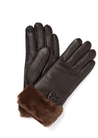 Перчатки женские Albertini IK011-2 коричневые р.8