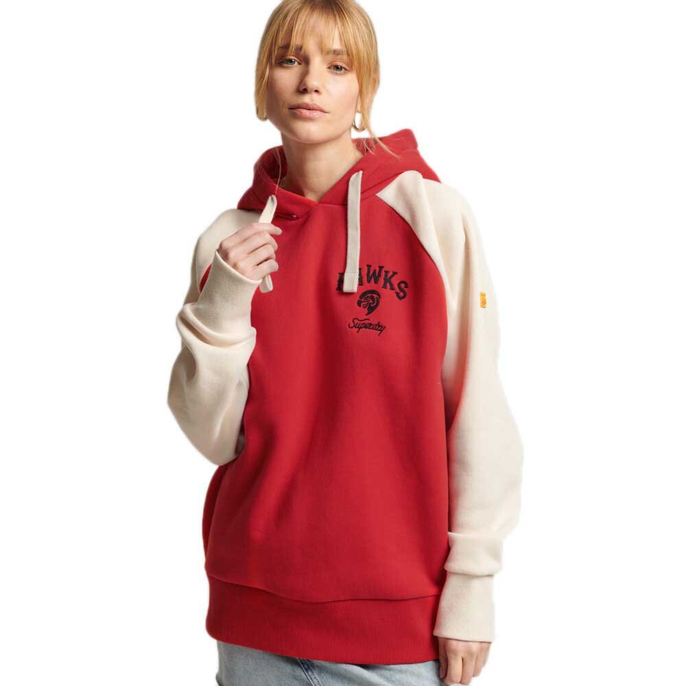 Худи Superdry Vintage Collegiate Raglan, красный