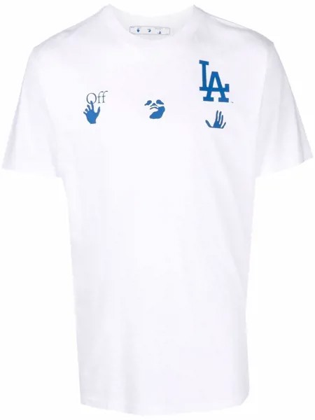 Off-White футболка LA Dodgers с логотипом