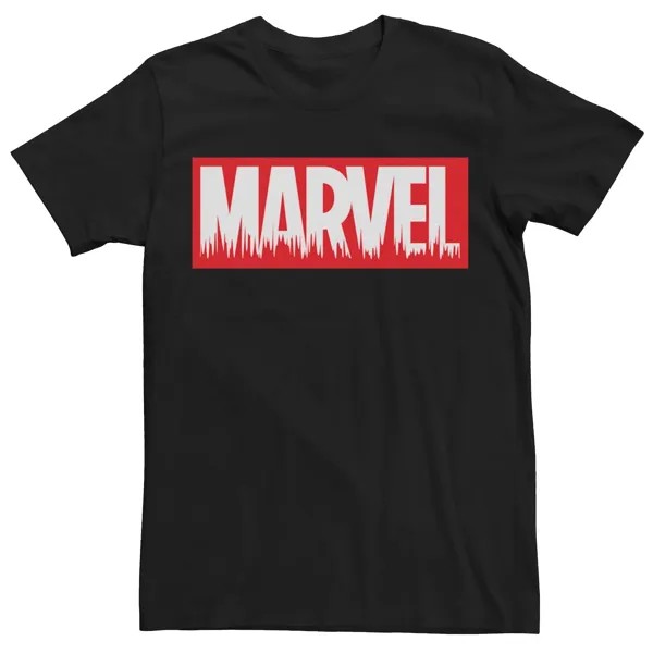 Мужская футболка с графическим логотипом Marvel Torn Red Brick
