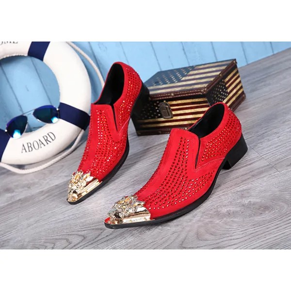 Batzuzhi черные/красные кожаные туфли ручной работы мужские туфли для вечерние НКИ и свадьбы мужские золотые железная обувь большого размера