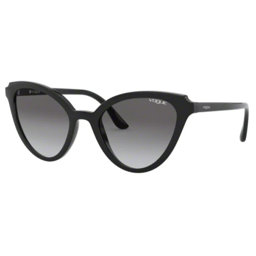 Солнцезащитные очки Vogue eyewear, кошачий глаз, для женщин, черный