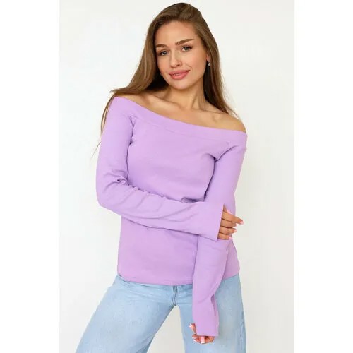 Лонгслив Lika Dress, размер 44, , лиловый