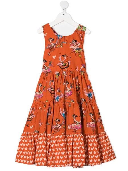 Stella McCartney Kids платье Doodly Palms