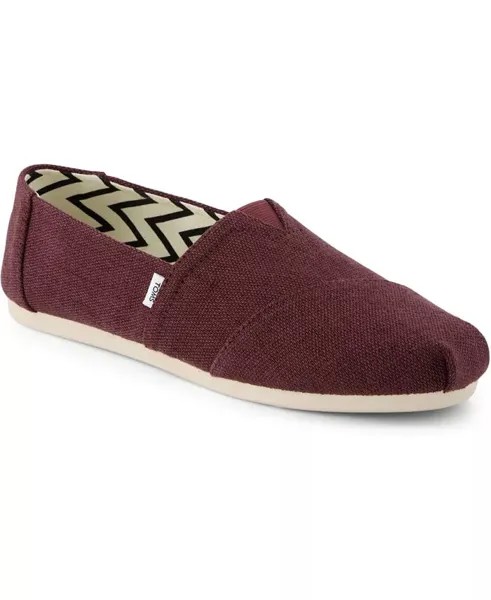 Женские эспадрильи Alpargata на плоской подошве TOMS, красный