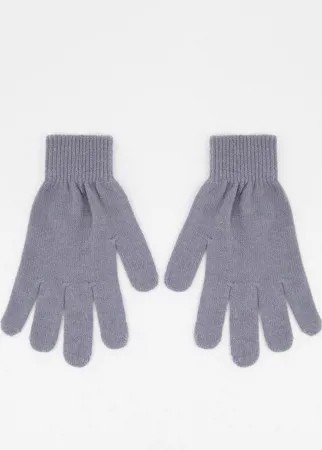 Серые вязаные перчатки Boardmans-Серый