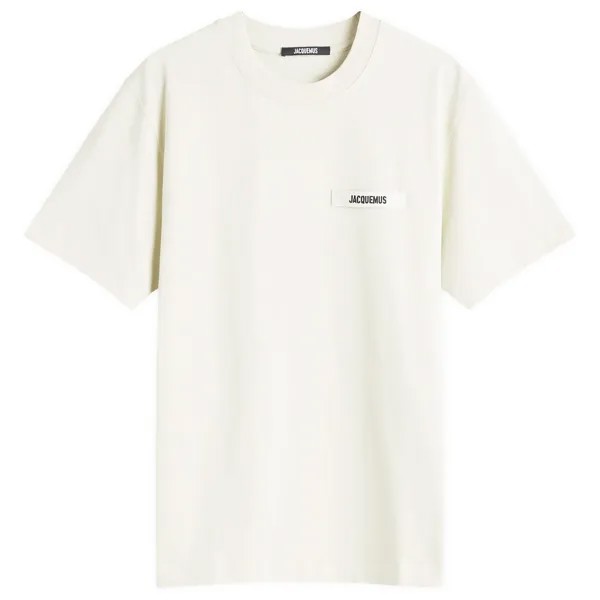 Футболка Jacquemus Gros Grain Logo T-Shirt, бежевый