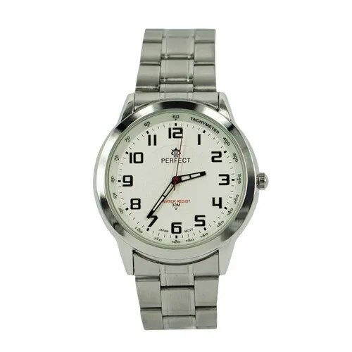Perfect часы наручные, мужские, кварцевые, на батарейке, металлический браслет, японский механизм P505-1
