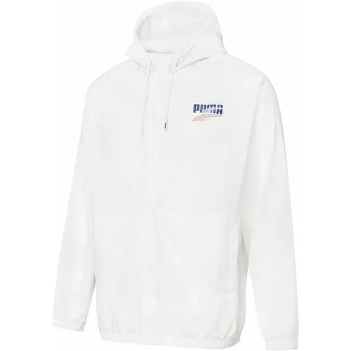 Куртка спортивная PUMA DECOR8 LIGHTWEIGHT WOVEN JACKET, размер XL, белый