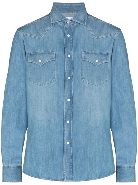 Brunello Cucinelli long-sleeve denim shirt