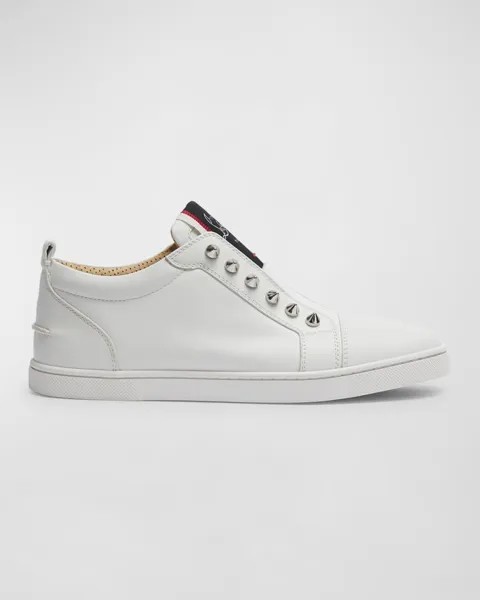 Fique A Vontade Кожаные низкие кеды с красной подошвой Christian Louboutin