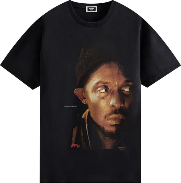 Футболка Kith For The Wire Omar Vintage Tee 'Black', черный