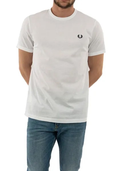 Футболка с принтом Fred Perry, белый