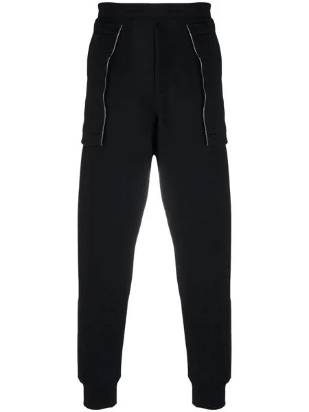 Alexander McQueen спортивные брюки с молниями