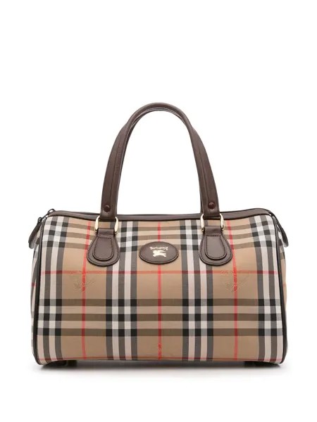 Burberry Pre-Owned сумка Boston в клетку House Check