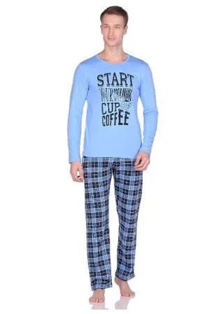 Пижама мужская t-sod, TS4-6027/голубой, размер M