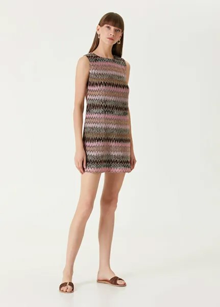 Мини-Платье с зигзагообразным узором Missoni, мультиколор