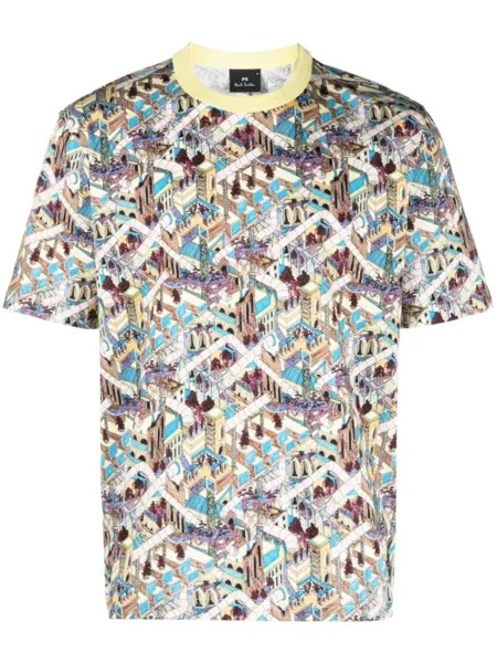 PS Paul Smith футболка Jack's World, желтый