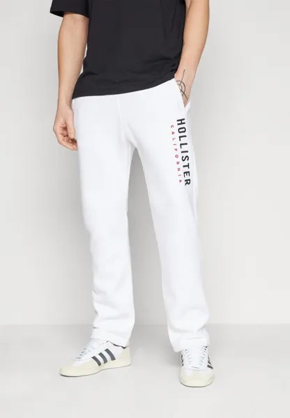 Спортивные брюки Straight Leg Varsity Logo Sweatpant Hollister Co., цвет white update