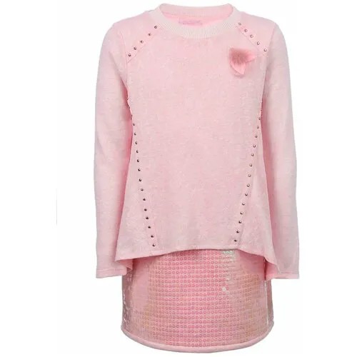 Платье для девочки Choupette, рост 122, возраст 7 лет, цвет розовый