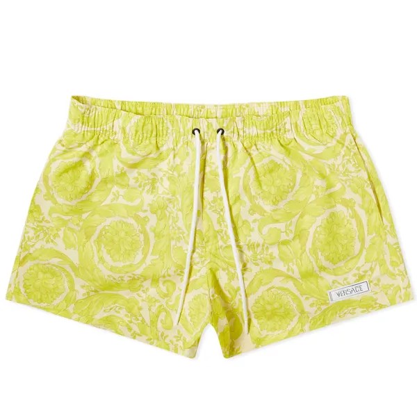 Шорты для плавания Versace Baroque Print Swim Short, цвет Mimosa