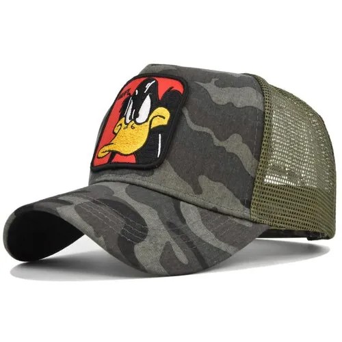 Бейсболка Daffy Duck( Даффи Дак) бело-черная