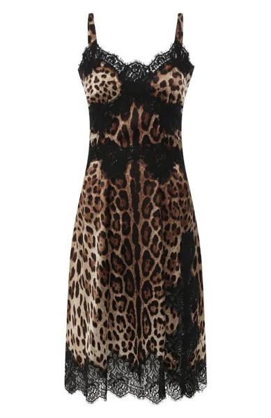 Платье с принтом Dolce & Gabbana