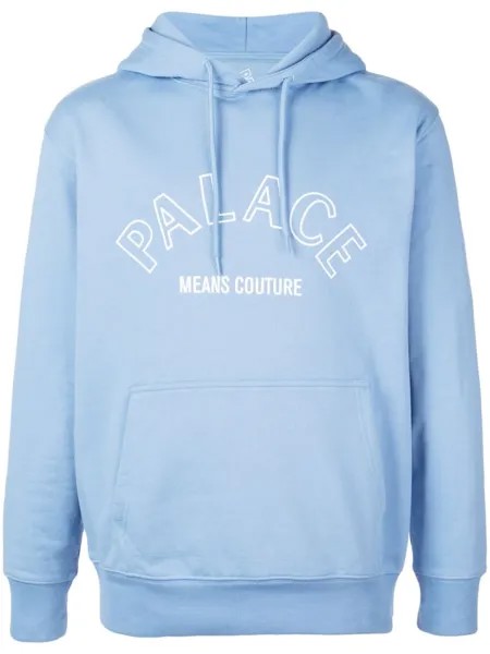 Palace худи с логотипом, синий