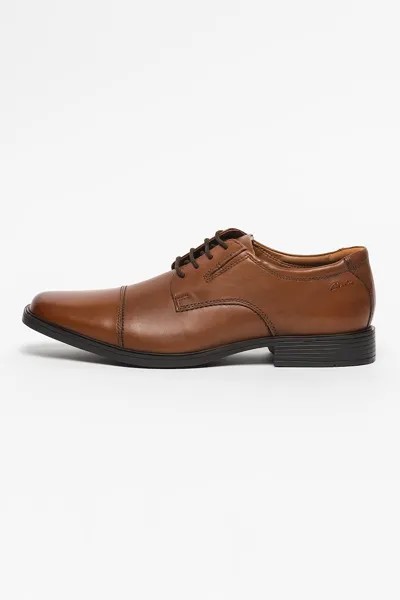 Кожаные туфли типа «дерби» Tilden Cap Clarks, коричневый