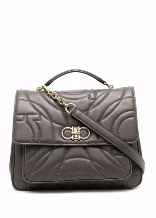 Salvatore Ferragamo стеганая сумка-тоут с монограммой