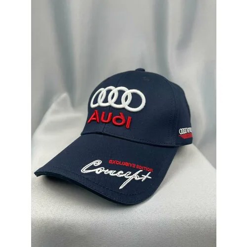 Бейсболка Audi Бейсболка Ауди кепка, размер 55-58, синий