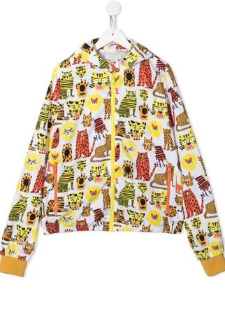 Stella McCartney Kids куртка Wild Animals с капюшоном