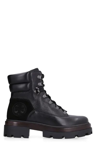 Кожаные армейские ботинки Miller Tory Burch, черный