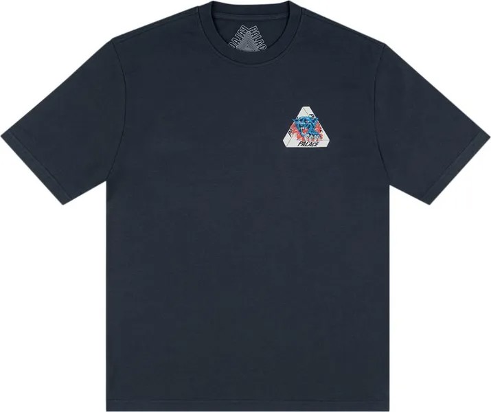 Футболка Palace Ripped T-Shirt 'Blue', синий