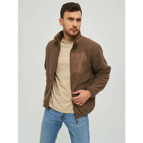 Куртка КАЛЯЕВ, размер 58, коричневый