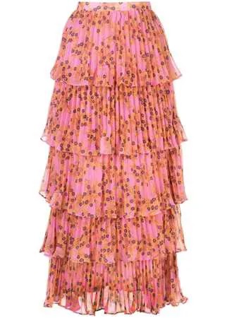 Alexis многослойная юбка Fluera с цветочным принтом