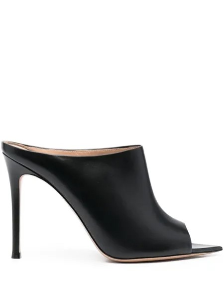 Gianvito Rossi мюли Nova 115 с открытым носком, черный