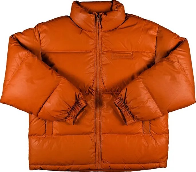 Куртка Supreme Reflective Speckled Down Jacket 'Orange', оранжевый