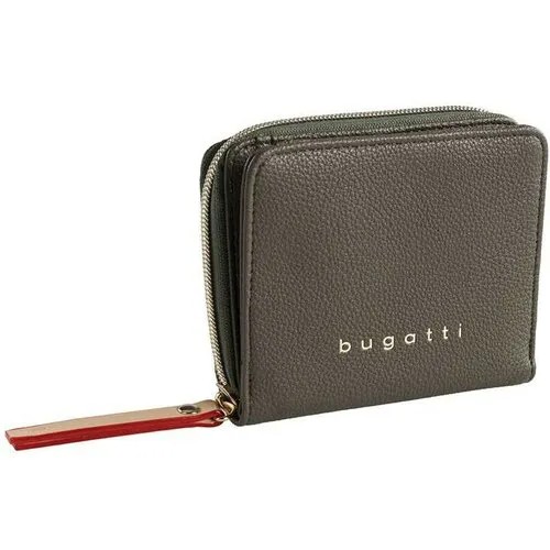 Бумажник Bugatti, фактура зернистая, хаки, зеленый