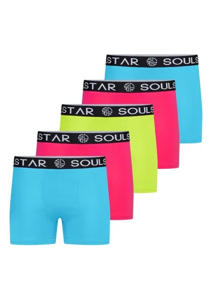 Боксеры SOUL STAR Boxershorts - MUBOXER5, цвет Turq_Pink_Lime