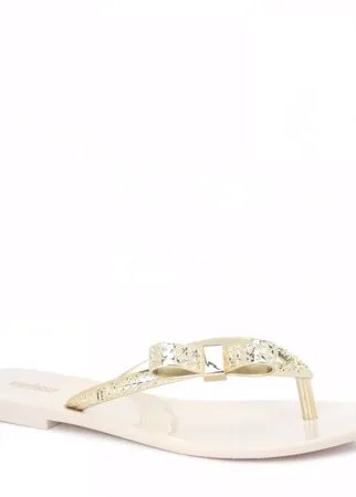 Женские сланцы MELISSA MELISSA HARMONIC CHROME VII AD 33254 цв. бежевый 39 EU