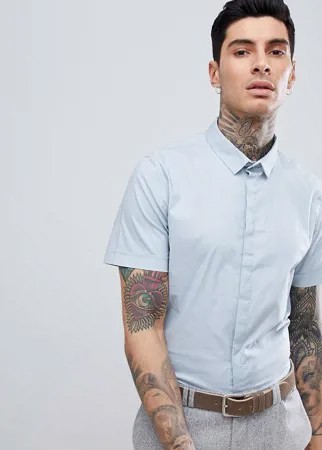 Эластичная рубашка с короткими рукавами Process Black-Синий