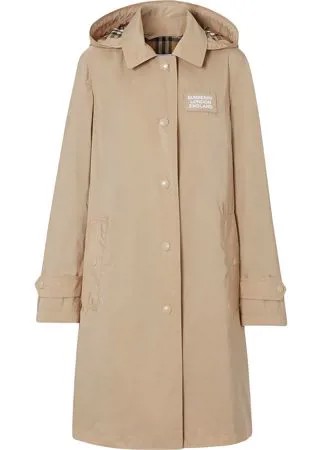 Burberry парка с нашивкой-логотипом