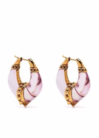 Alexander McQueen скульптурные серьги-кольца