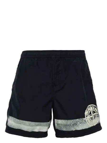 Stone Island плавки-шорты Stripes One, синий