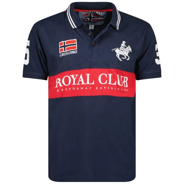 Sw6498Hgno мужская рубашка поло с короткими рукавами Geographical Norway, синий