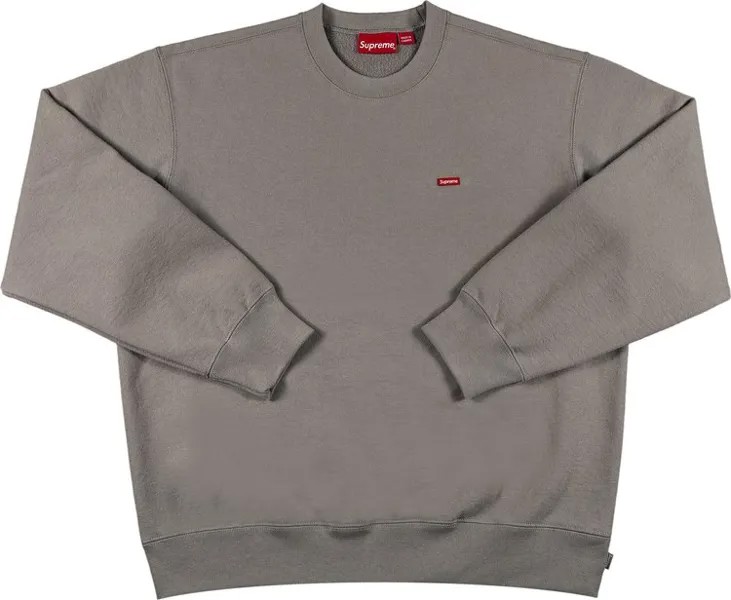 Толстовка Supreme Small Box Crewneck 'Grey', серый