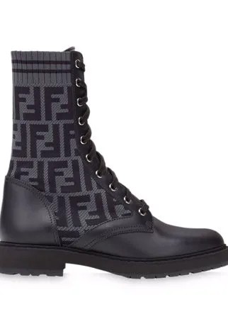 Fendi ботинки Rockoko с логотипом FF