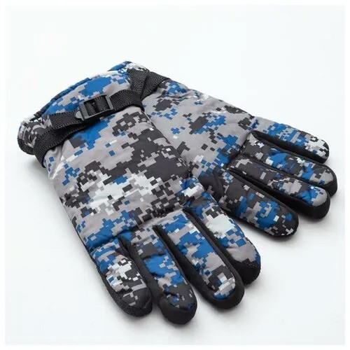 Перчатки  ТероПром, размер 9, хаки, голубой