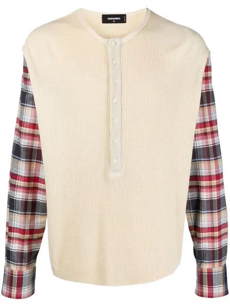 Dsquared2 джемпер со вставками в клетку